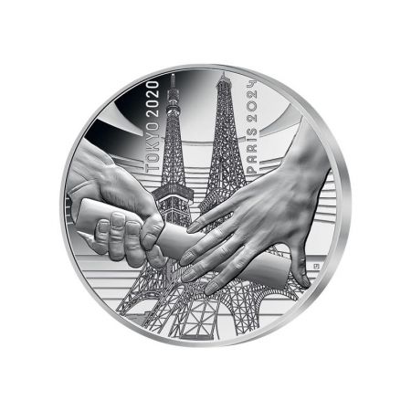 Pièce d'argent de 10 € – Jeux Olympiques : Livraison Tokyo Paris 2024 – Belle Épreuve, 2021