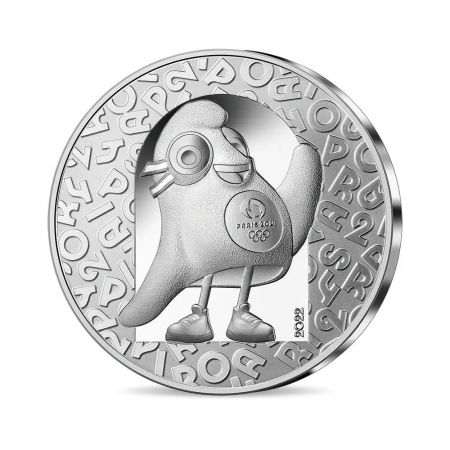 Collection de 9 pièces en argent – Mascotte olympique phrygienne PARIS2024TM France, 2023