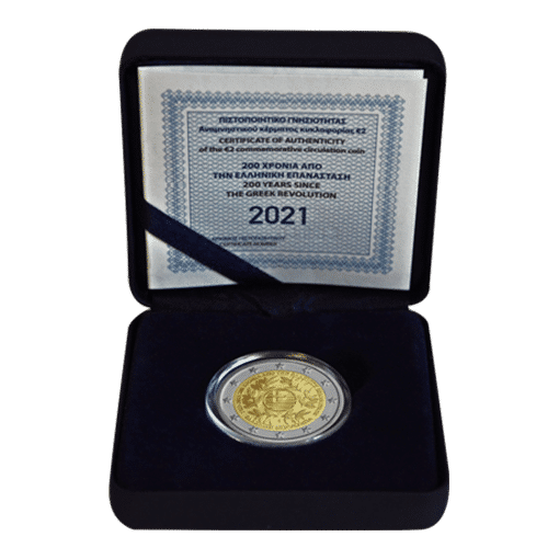 Pièce de collection de 2 € - 200 ans de liberté 1821-2021 Grèce 2021