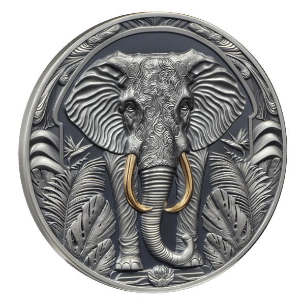 ÉLÉPHANT 5 Dollars, Argent 2oz Nouvelle-Zélande 2024