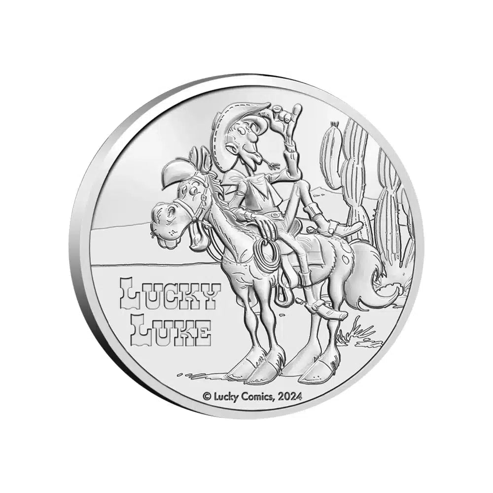 Belgique 5 euros Lucky Luke Cuivre/Nickel B.U. 2024