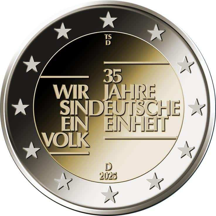 Précommande 2 euros Allemagne Unity 2025