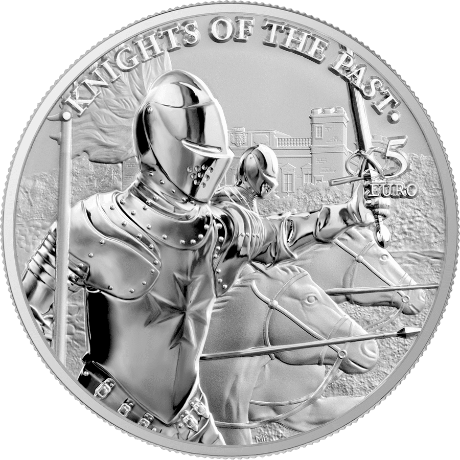 Pièce de 5 euros en argent 999 Chevaliers de Malte Malte 2021