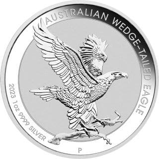 Pièce de 1 dollar Aigle australien, 1 oz en argent 999, 2023