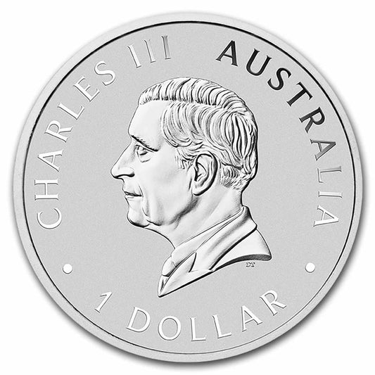 Pièce de 1 dollar Aigle australien, 1 oz en argent 999, 2024