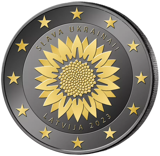 Pièce de 2 € en ruthénium 24 carats, Allemagne, 175e anniversaire de la Constitution de Saint-Paul, 2024