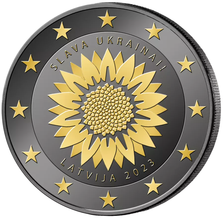 Pièce de 2 € en ruthénium 24 carats, Allemagne, 175e anniversaire de la Constitution de Saint-Paul, 2024