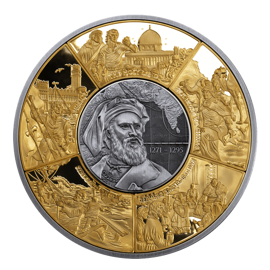 Prévente de la pièce puzzle MARCO POLO en argent 999, 5 oz, 250 francs Djibouti 2025