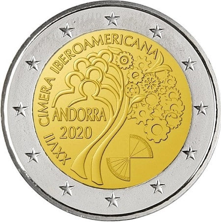 Andorre 2 Euro 2020 Andorre Ibéro-Américain Sommet Blister