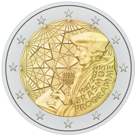 2 euros Erasmus, émission conjointe 2022