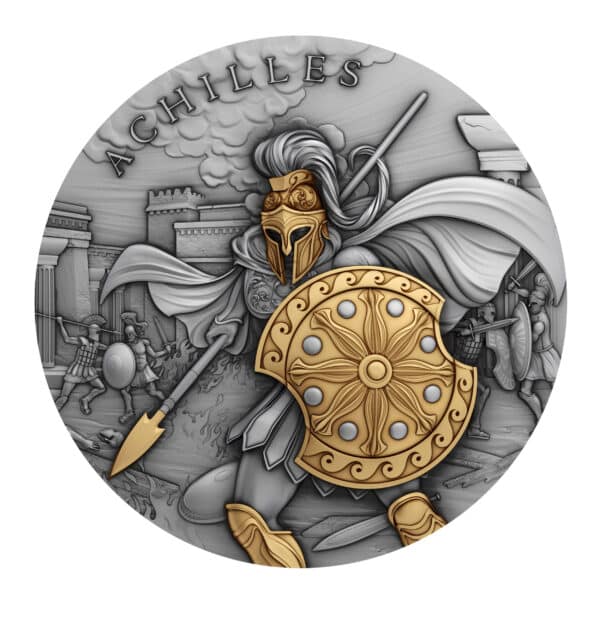 Collection Les Guerriers Légendaires Achille Argent 999 2 oz Niue