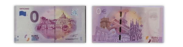 Billet de 0 euro – Cité du Vatican