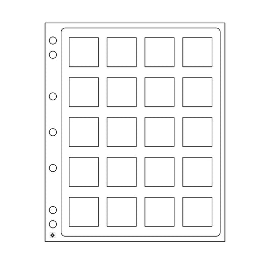 20 étuis Encap Quadrum pour pièces de collection – 2 pièces