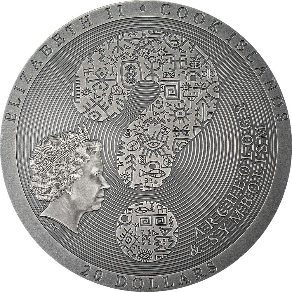 Pièce d'argent de 20 $ (3 oz) « Mécanisme d'Anticythère » – Îles Cook 2023