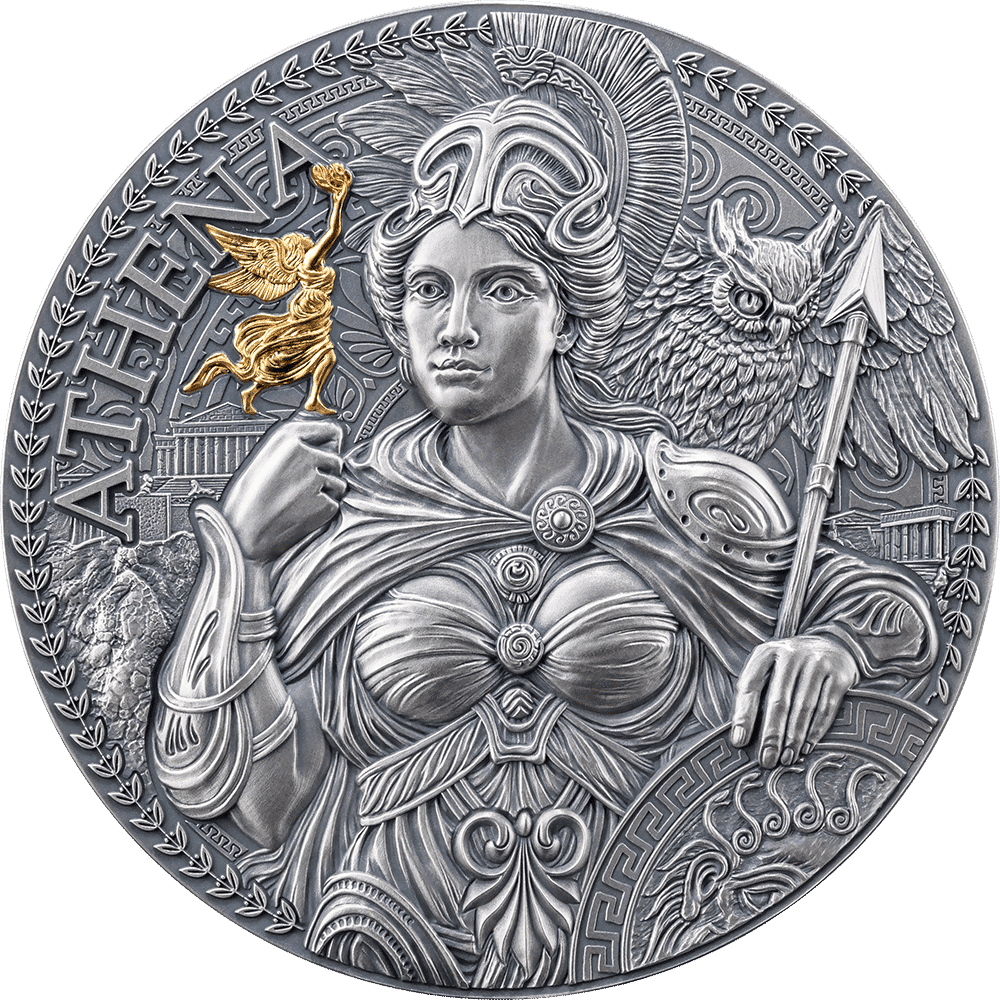 Pièce d'argent 2 oz argent 999 Athènes-Cameroun 2024