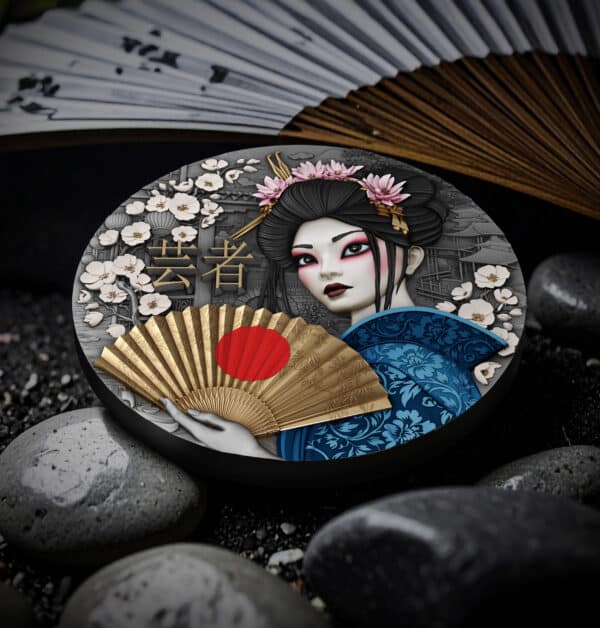 Pièce de 5 $ en argent (2 oz) Geisha, Niue 2025