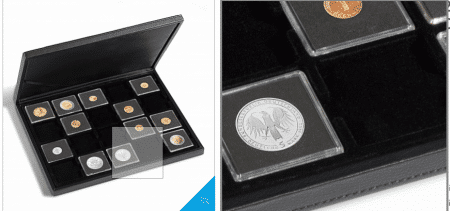 Boîte de rangement KRBOX pour 100 porte-monnaie – Bleue