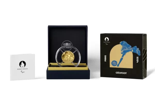 Pièce d'or de 50 € Euro SPORTS Jeux Olympiques de Paris 2024 – Preuve