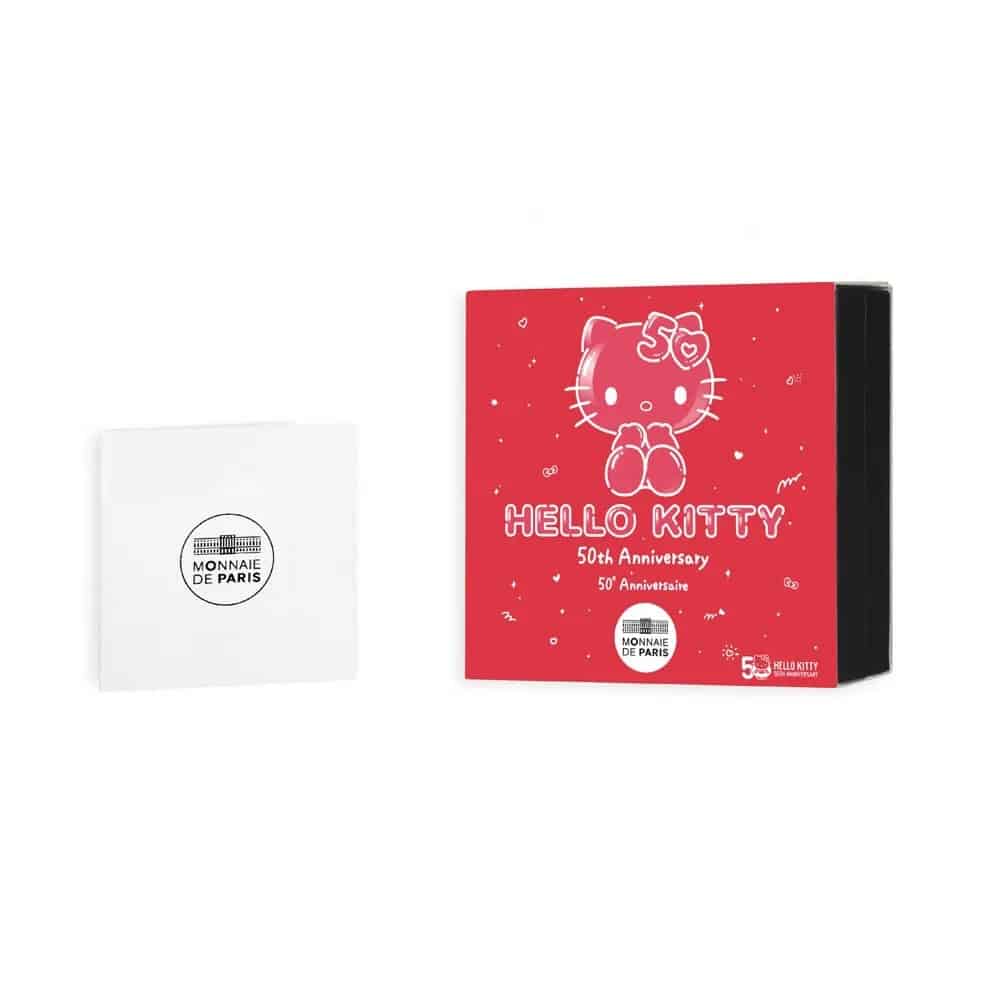 Pièce Hello Kitty 50 ans 5€ Or 24 carats 1/2 g Belle Épreuve Année 2024