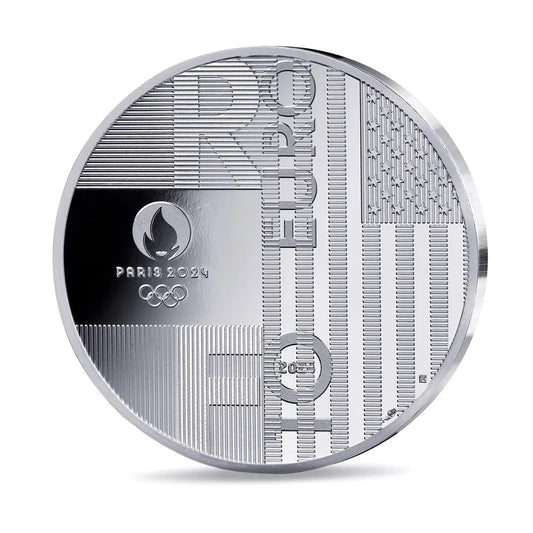 Pièce de 10 € Argent 999 Livraison Paris-Los Angeles Belle Épreuve France 2024