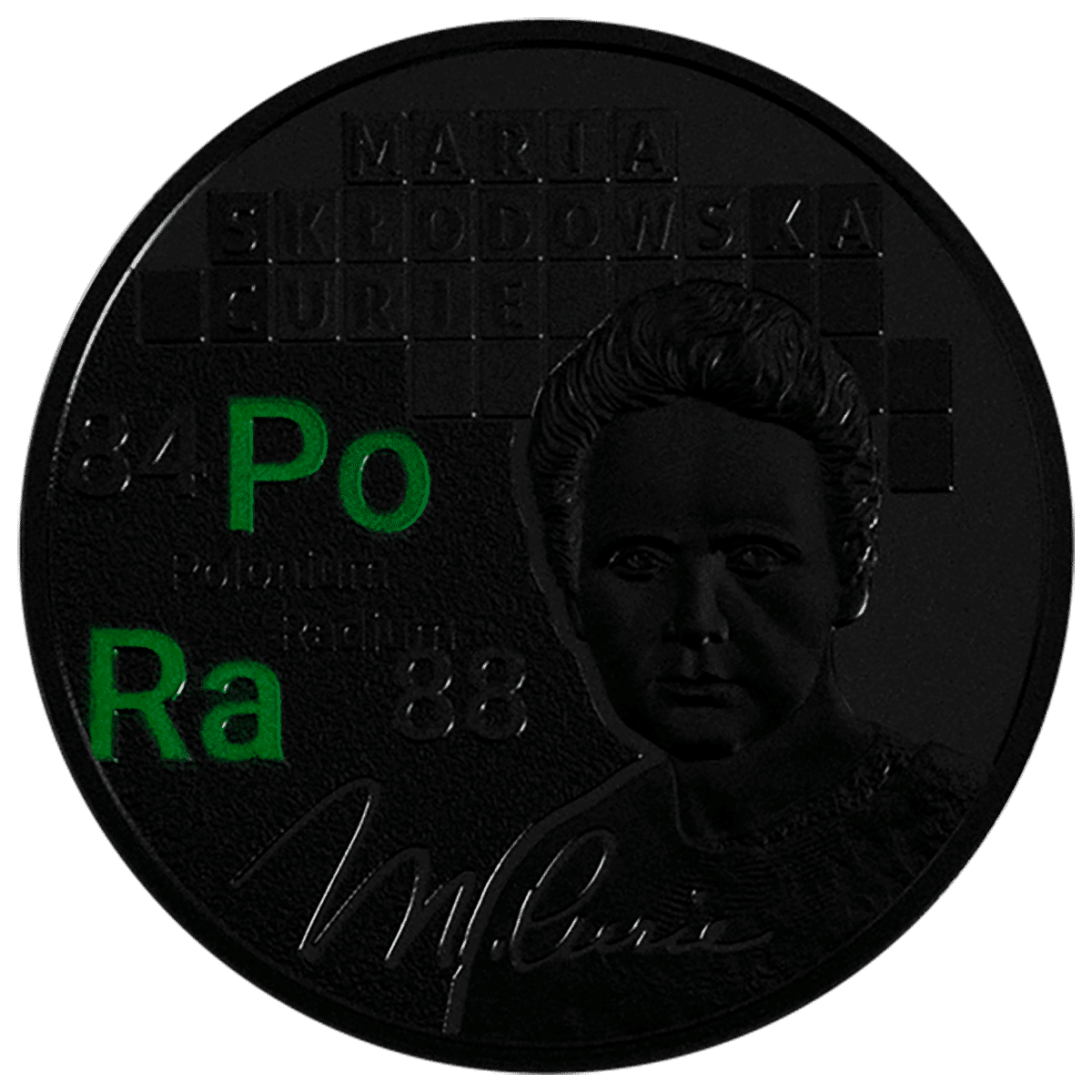 Pièce Nobel MARIE CURIE 1 $ 1 oz Argent 999 Niue 2024