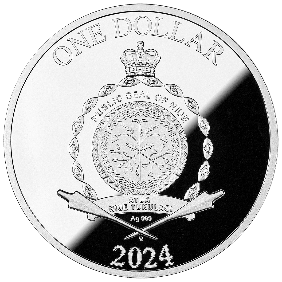 Pièce de 1 $ Lagos Argent 999 Niue 2024