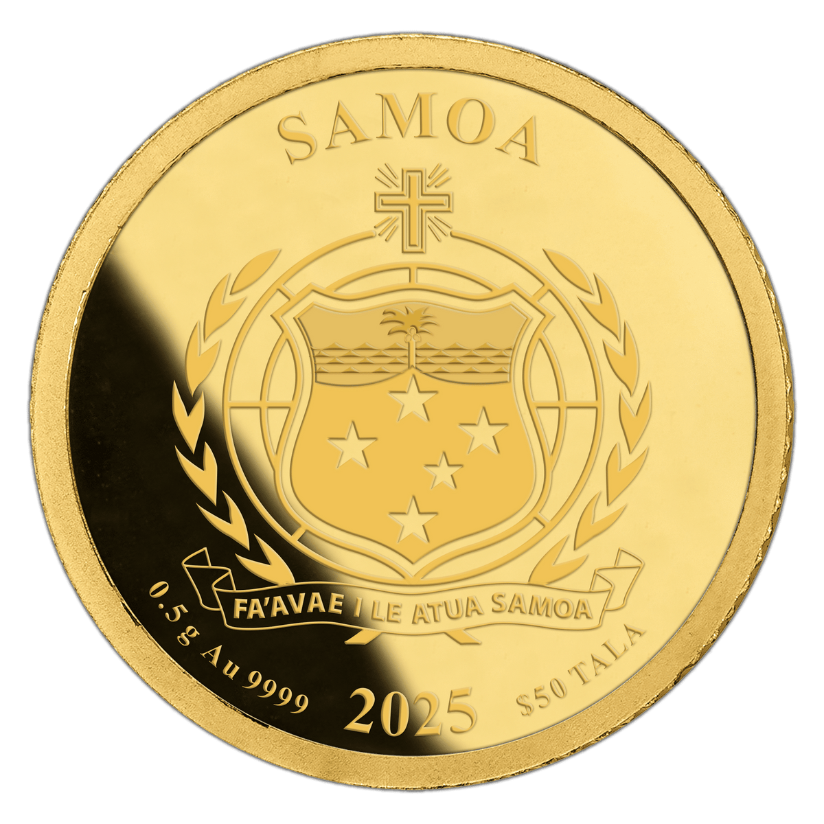 Pape François 0,5 g In Memoriam 24K Samoa 2025