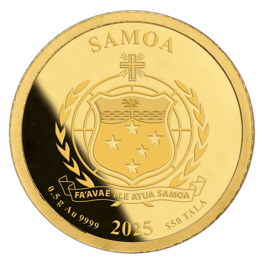 Pape François 0,5 g In Memoriam 24K Samoa 2025