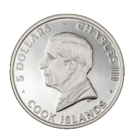 Îles Cook – 5 dollars – À la mémoire du pape François – Argent – Belle épreuve – 2025