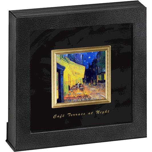 Pièce de 2 $ Vincent Van Gogh Terrasse, 2 oz argent 999, Niue 2023