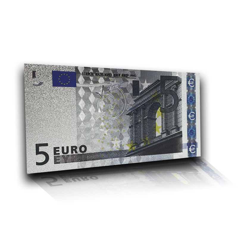 Billets de 7 euros couleur argent 999