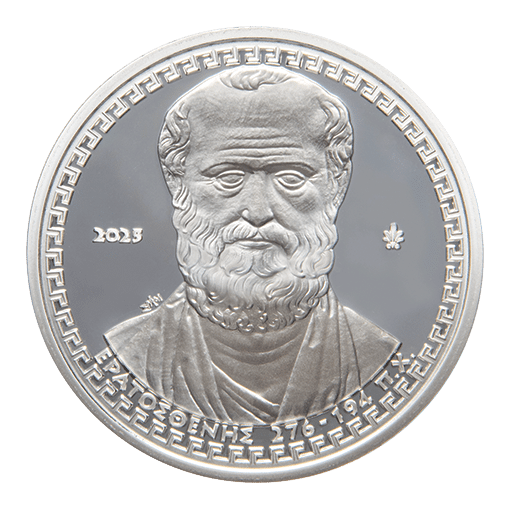 Pièce de collection 10€ Argent Ératosthène Grèce 2025