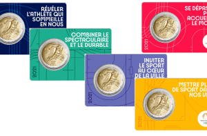 Pièce d'or de 50 € – Jeux Olympiques de Tokyo-Paris 2024 – Belle Épreuve, 2021