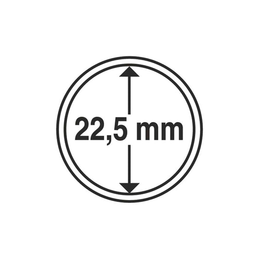 Capsules pour pièces de monnaie Grips 22,5 mm, paquet de 10
