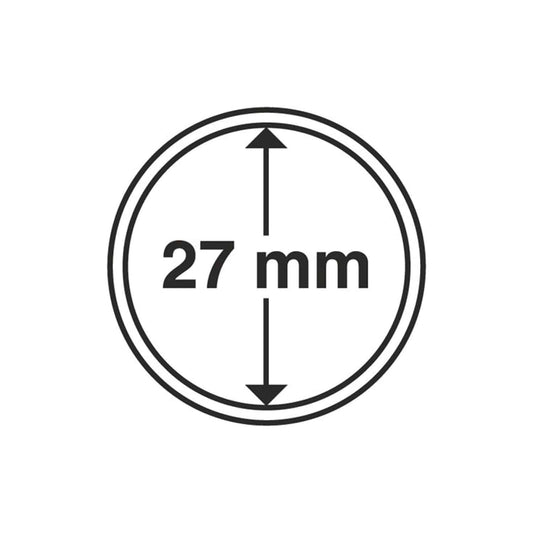 Capsules pour pièces de monnaie Grips 27 mm, paquet de 10