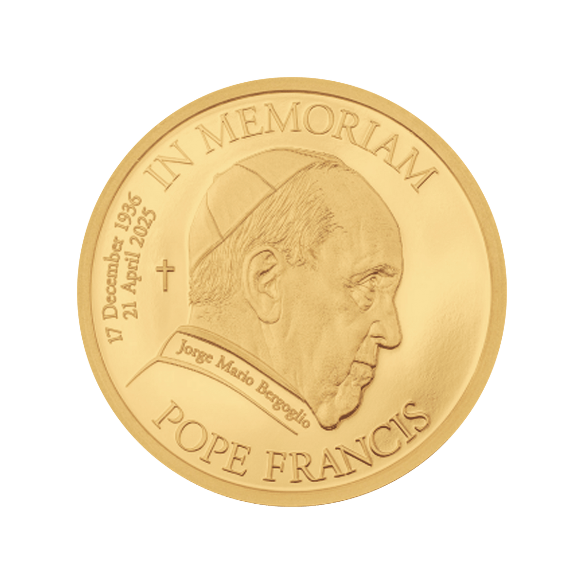 Pape François 0,5 g In Memoriam 24K Îles Cook 2025