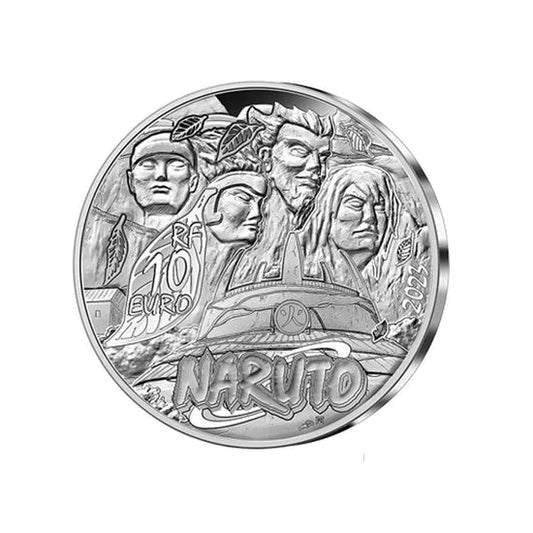 Naruto - Pièce de 10 € en argent 999 - Belle Épreuve France 2023