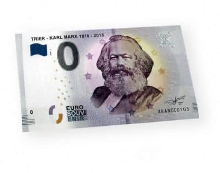 Billet commémoratif de 0 euro – Karl Marx – Allemagne, 2018