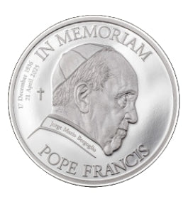 Îles Cook – 5 dollars – À la mémoire du pape François – Argent – Belle épreuve – 2025