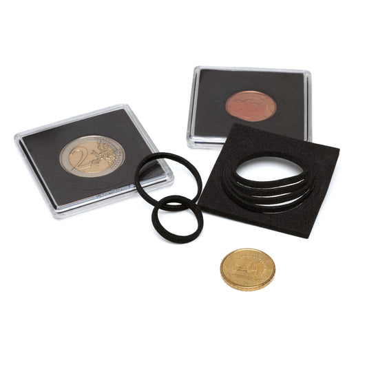 Capsules pour pièces de monnaie Quadrum 16 – 41 mm, paquet de 10