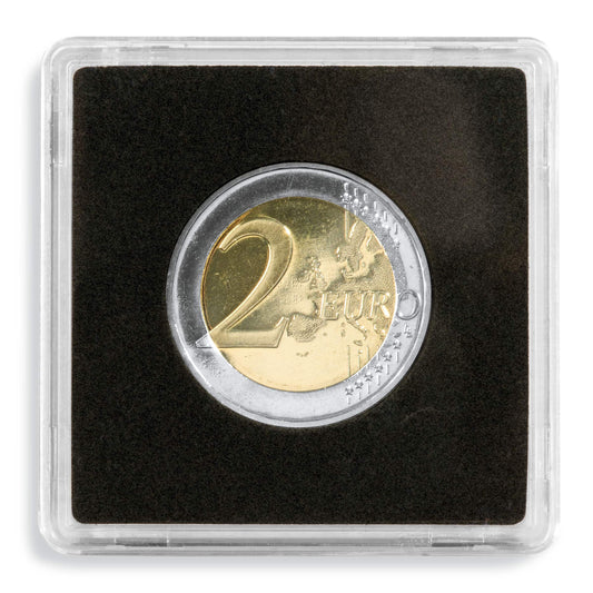 Capsules pour pièces de monnaie Quadrum 37 mm, paquet de 10