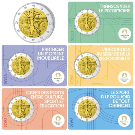 2€ Euro France 2023 – Jeux Olympiques du Soja Paris 2024