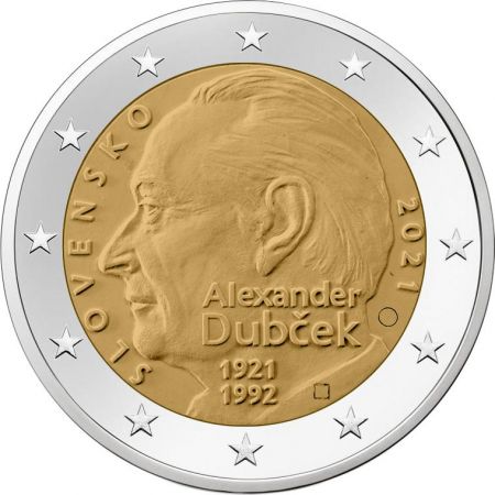 2€ Euro Slovaquie 2021 – 100 ans d'Alexandre Dubček