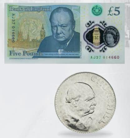 Winston Churchill, pièce et billet commémoratifs !