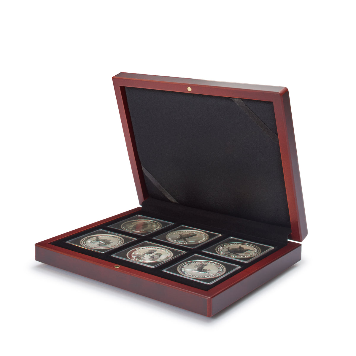 Coffret Volterra pour 6 capsules numismatiques Quadrum