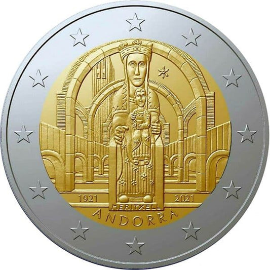 Andorre 2 Euro 2021 Andorre Meritxell Blister
