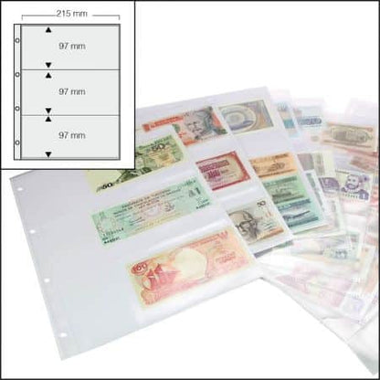Pages pour album de billets de banque