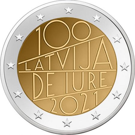 2€ Euro Lettonie 2021 – 100 ans de démocratie