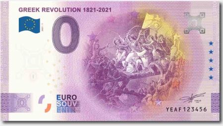 Billet commémoratif de 0 euro – 200e anniversaire de la révolution grecque de 1821