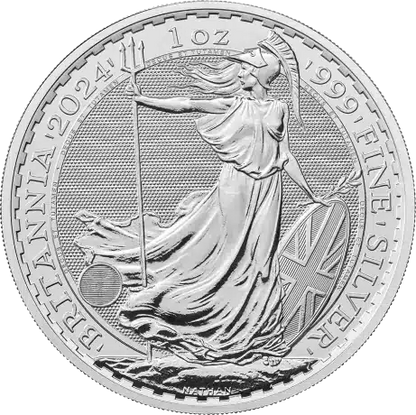 Pièce de 2 livres sterling en argent 999, Grande-Bretagne, 2024 - Charles III